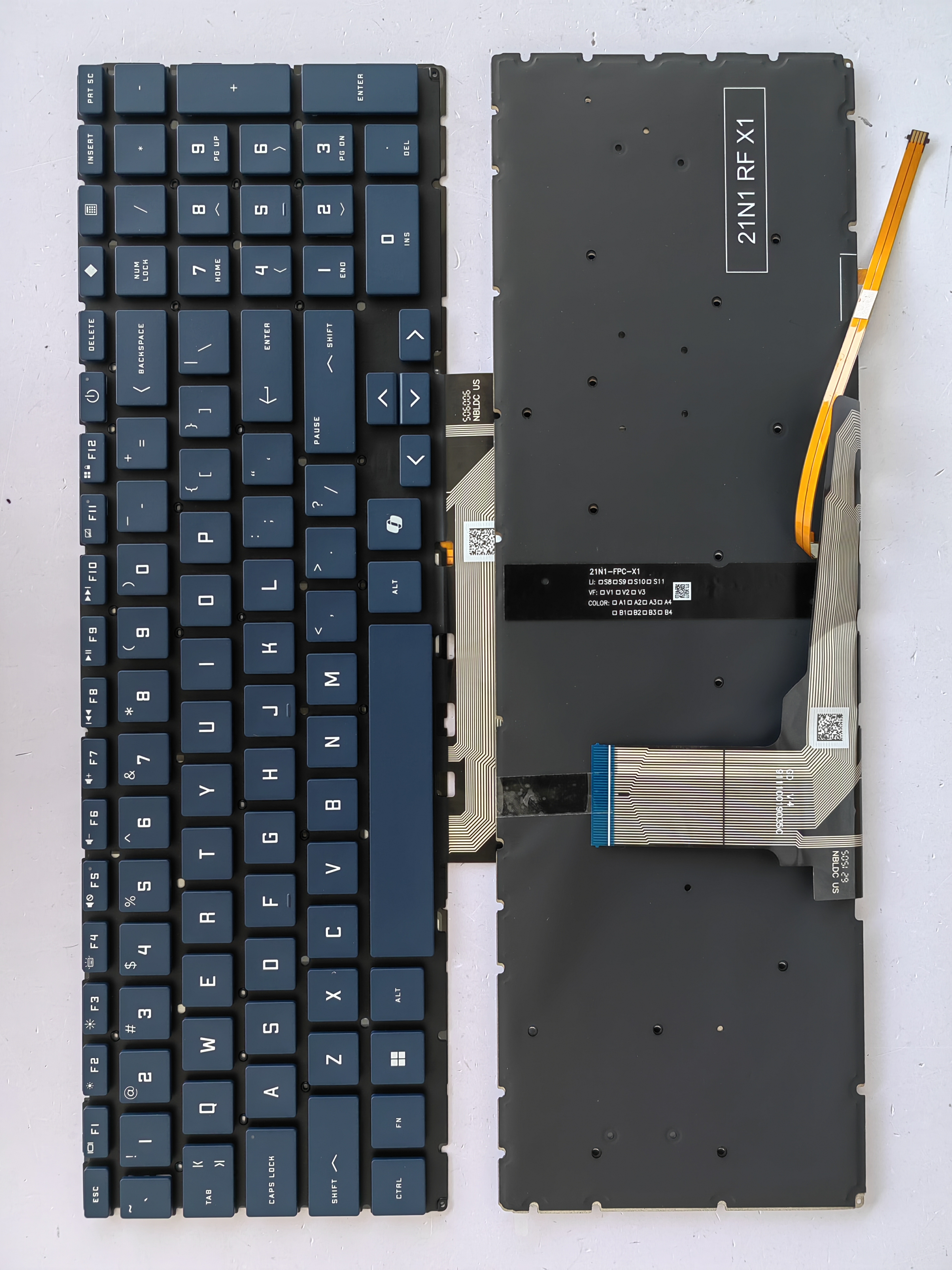 Picture of New Replacement Laptop Keyboard For HP 15-FA/16-R/16-D/16-E/16-S AI key Blue Backlit (OEM) US Layout